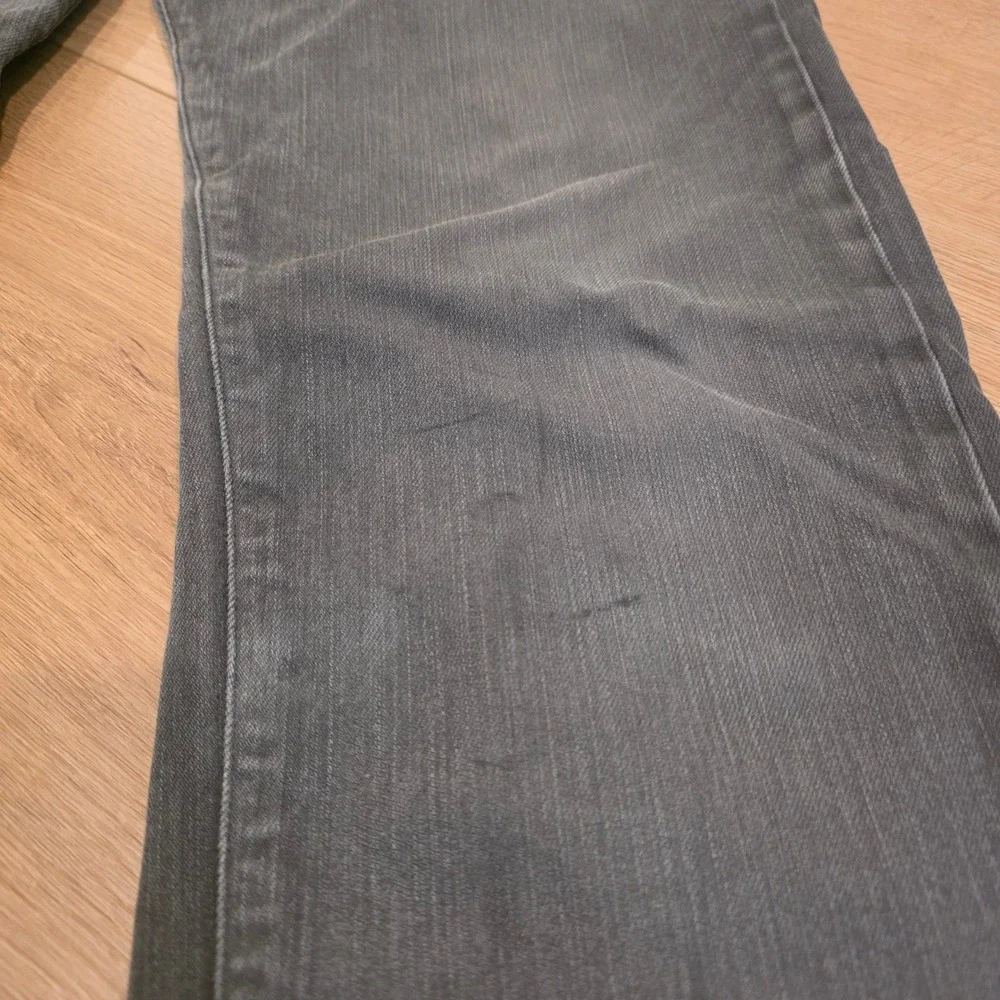 Rogan Puck Jeans Mens Size 36x34 Grey Straight Leg Classic Fit Made in USA Denim